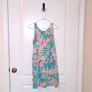 Rare Lilly Pulitzer XS Floral Multi-Colored Kristen One in a Melon Swing Dress